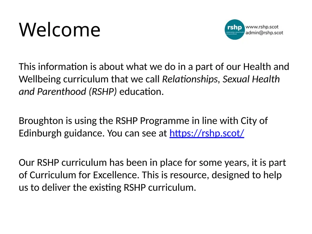 https://rshp.scot A national teaching and learning - slide 2 of 20