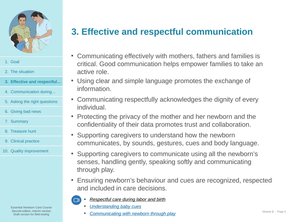 Communication skills 1. Goal and learning outcomes - slide 4 of 23