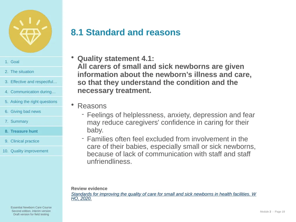 Communication skills 1. Goal and learning outcomes - slide 19 of 23