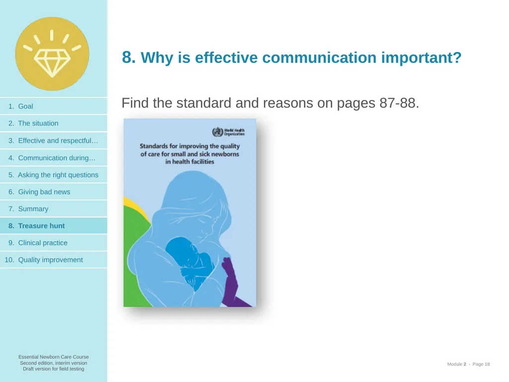 Communication skills 1. Goal and learning outcomes - slide 18 of 23