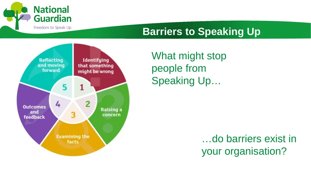 Information Session for Freedom To Speak Up - slide 8 of 24