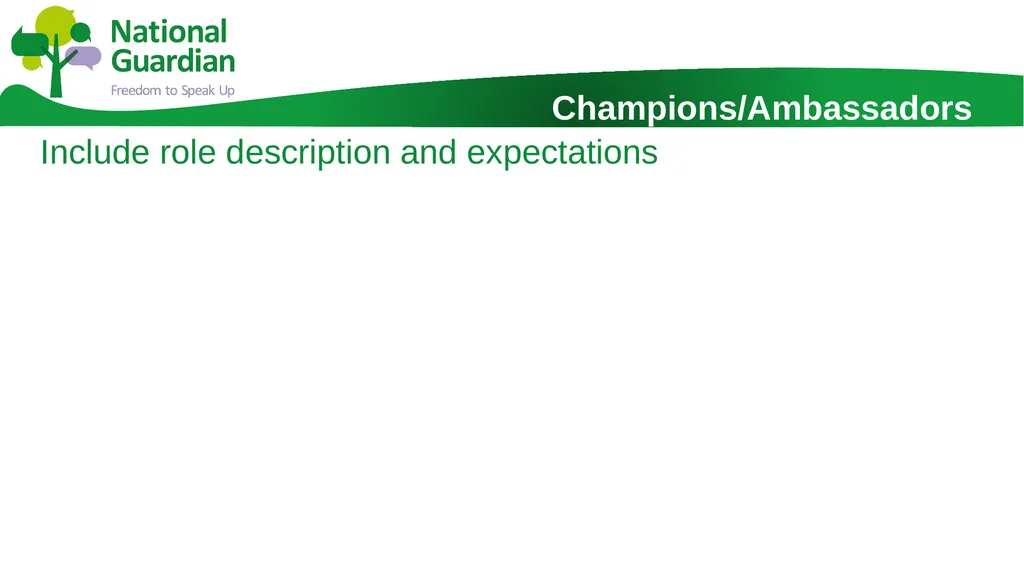 Information Session for Freedom To Speak Up - slide 16 of 24