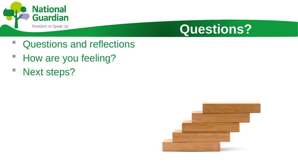 Information Session for Freedom To Speak Up - slide 23 of 24