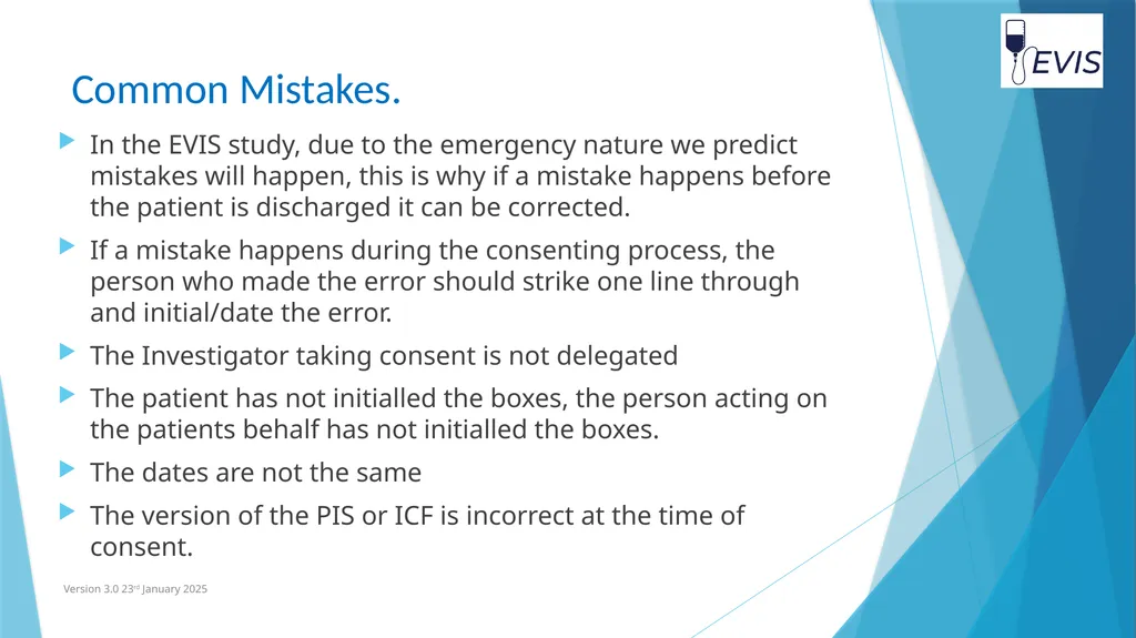 EVIS Informed Consent EVIS Training Video Version - slide 15 of 16