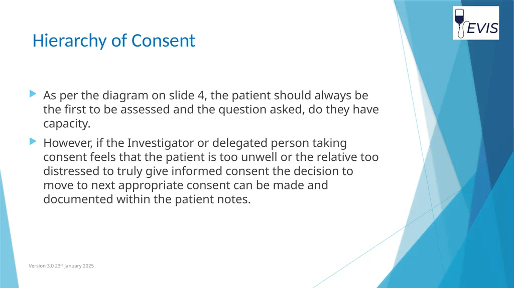 EVIS Informed Consent EVIS Training Video Version - slide 5 of 16