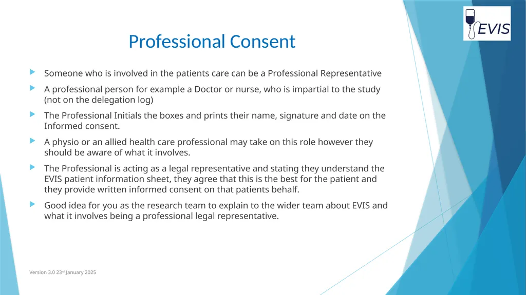 EVIS Informed Consent EVIS Training Video Version - slide 11 of 16