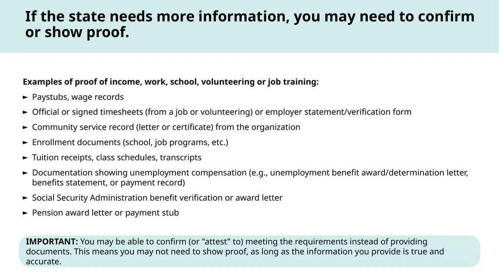 How to Talk About Medicaid Work Reporting - slide 15 of 30