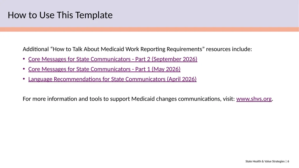 How to Talk About Medicaid Work Reporting - slide 6 of 30
