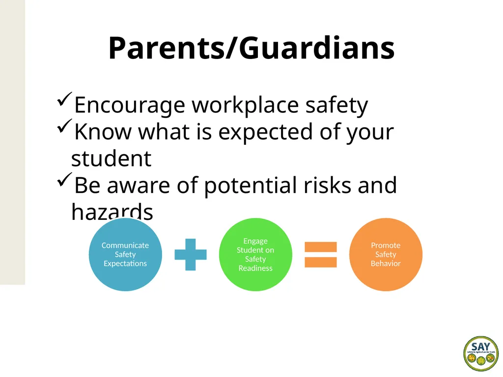 SAE Safety Why is SAE safety important? - slide 4 of 11