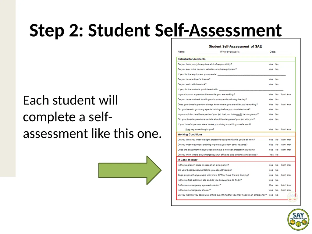 SAE Safety Why is SAE safety important? - slide 10 of 11