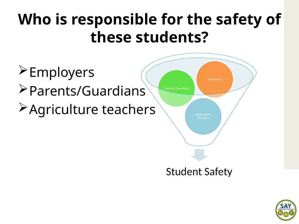 SAE Safety Why is SAE safety important? - slide 3 of 11