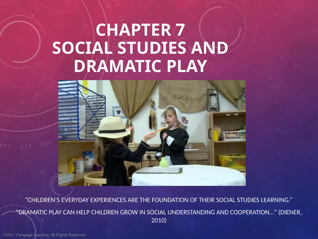 Chapter 7 Social Studies and Dramatic Play - slide 1 of 48