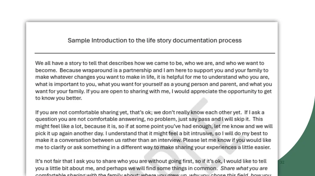 The Wraparound Assessment Process 1 Jessica - slide 32 of 61