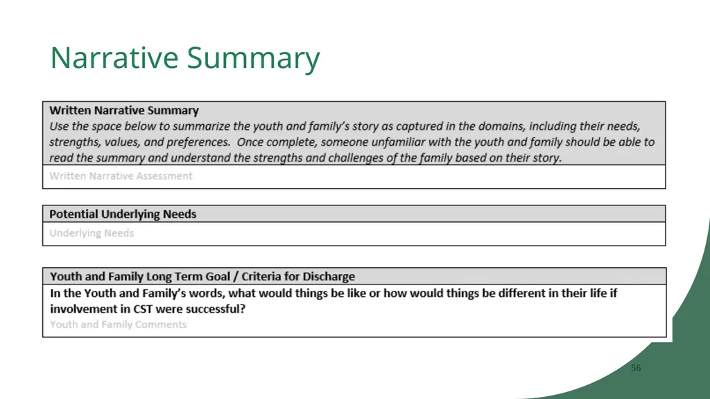 The Wraparound Assessment Process 1 Jessica - slide 56 of 61