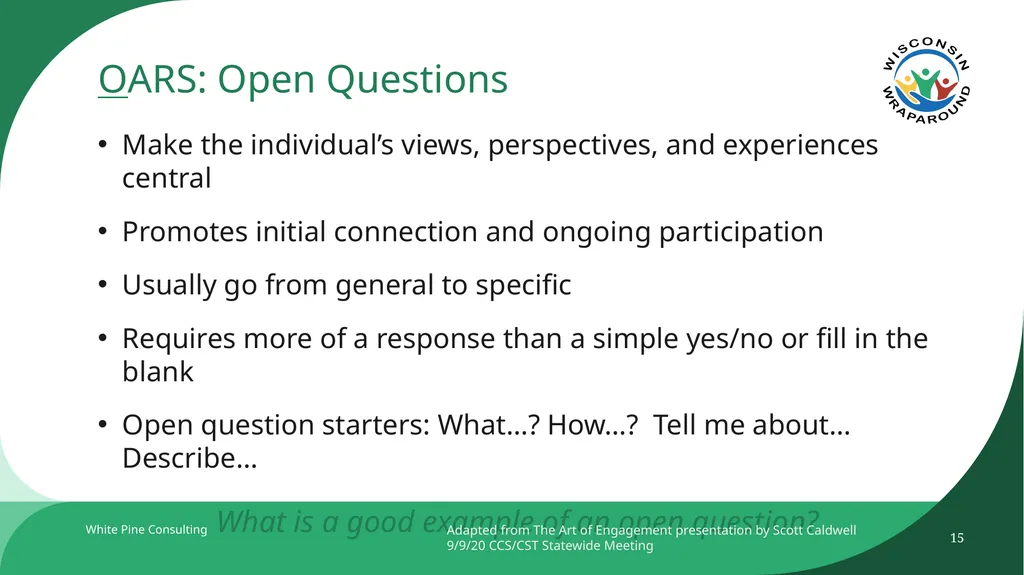 The Wraparound Assessment Process 1 Jessica - slide 15 of 61