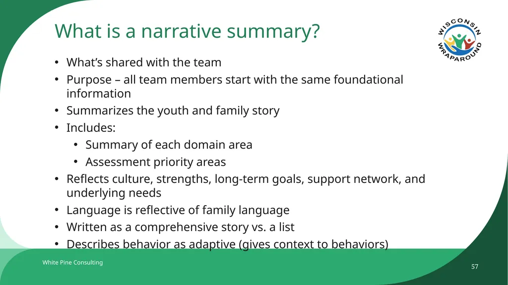 The Wraparound Assessment Process 1 Jessica - slide 57 of 61