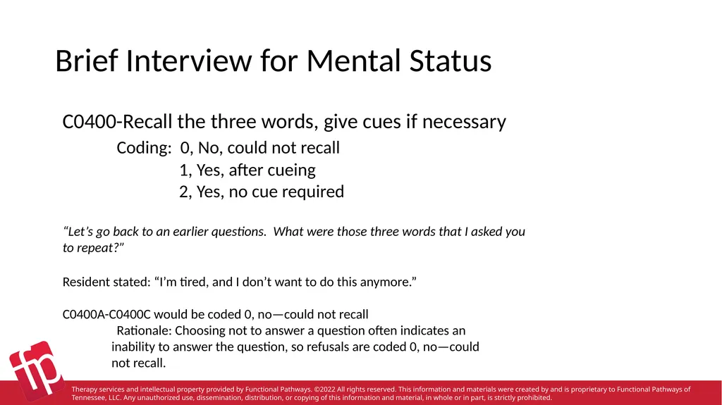 Functional Pathways MDS Section B-F Therapy - slide 15 of 47