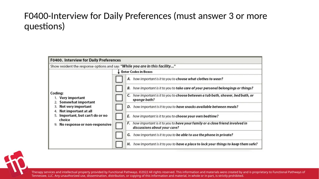 Functional Pathways MDS Section B-F Therapy - slide 42 of 47