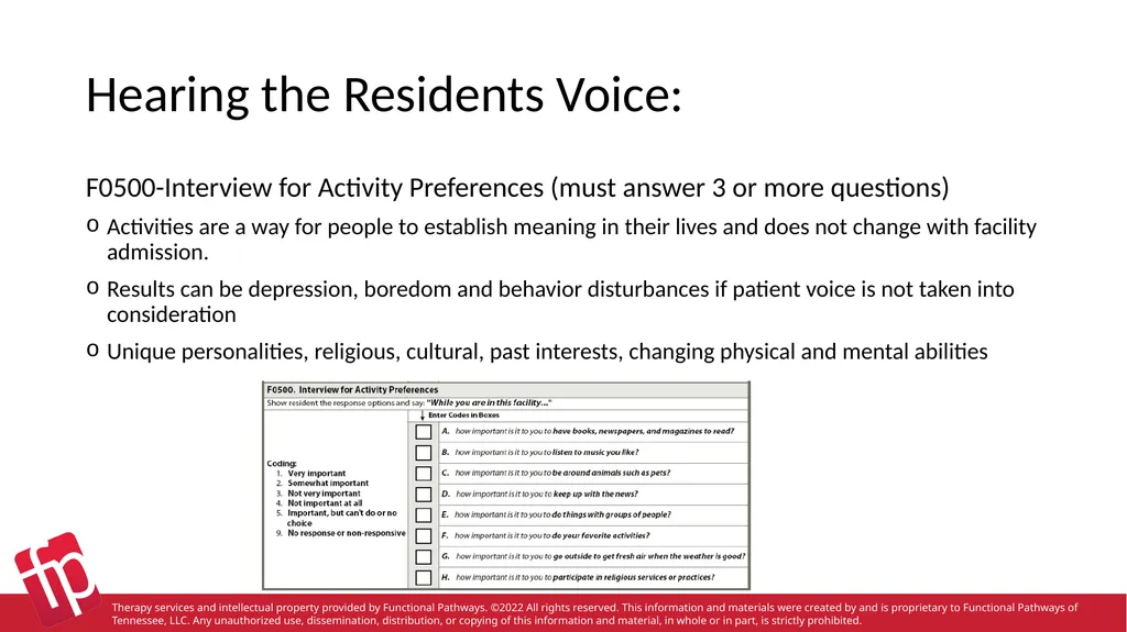 Functional Pathways MDS Section B-F Therapy - slide 43 of 47