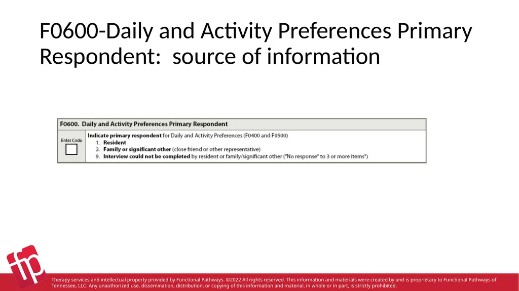 Functional Pathways MDS Section B-F Therapy - slide 44 of 47