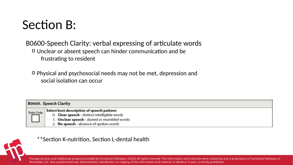 Functional Pathways MDS Section B-F Therapy - slide 5 of 47