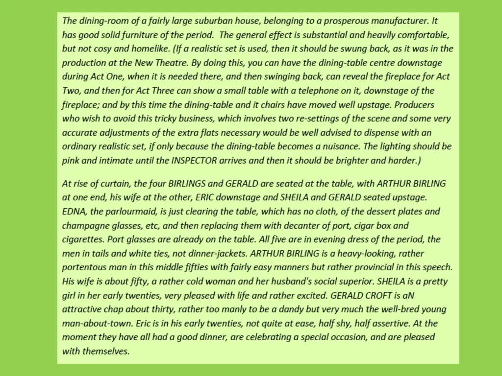 An Inspector Calls Character quotations Birling: - slide 2 of 16