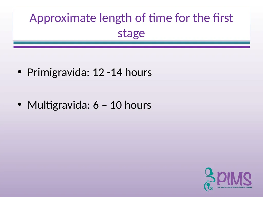 Normal Labour and Birth Objectives Define normal - slide 10 of 35