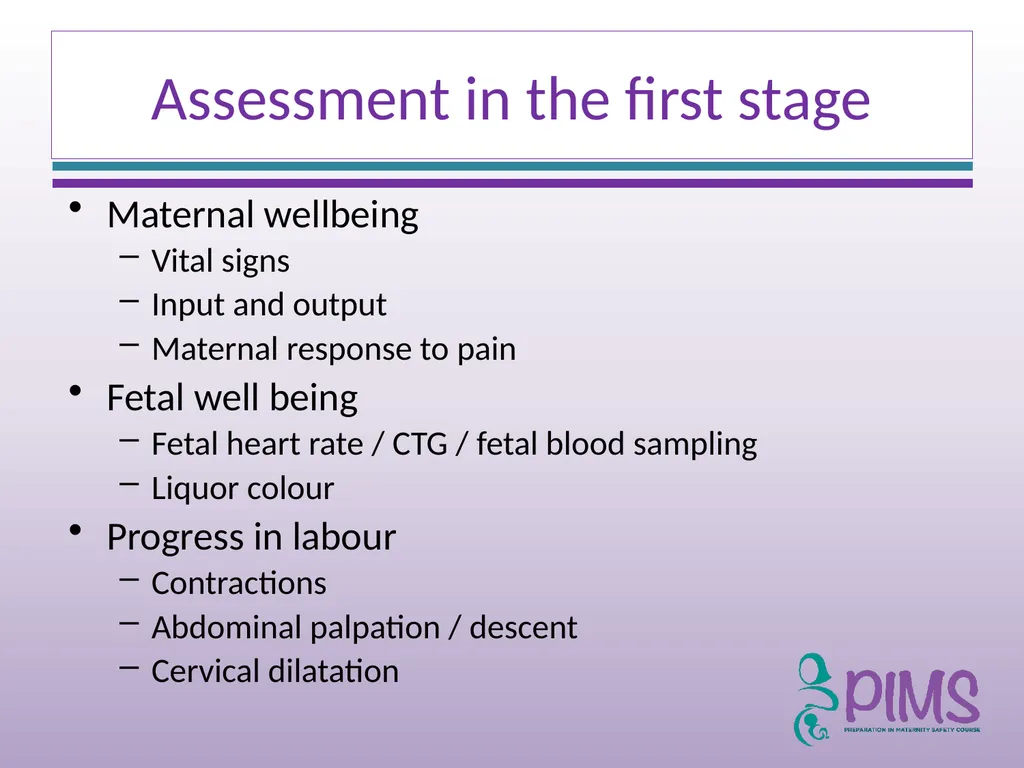 Normal Labour and Birth Objectives Define normal - slide 11 of 35