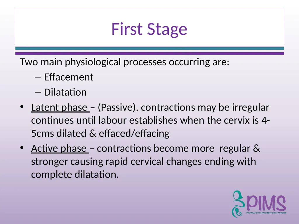 Normal Labour and Birth Objectives Define normal - slide 9 of 35