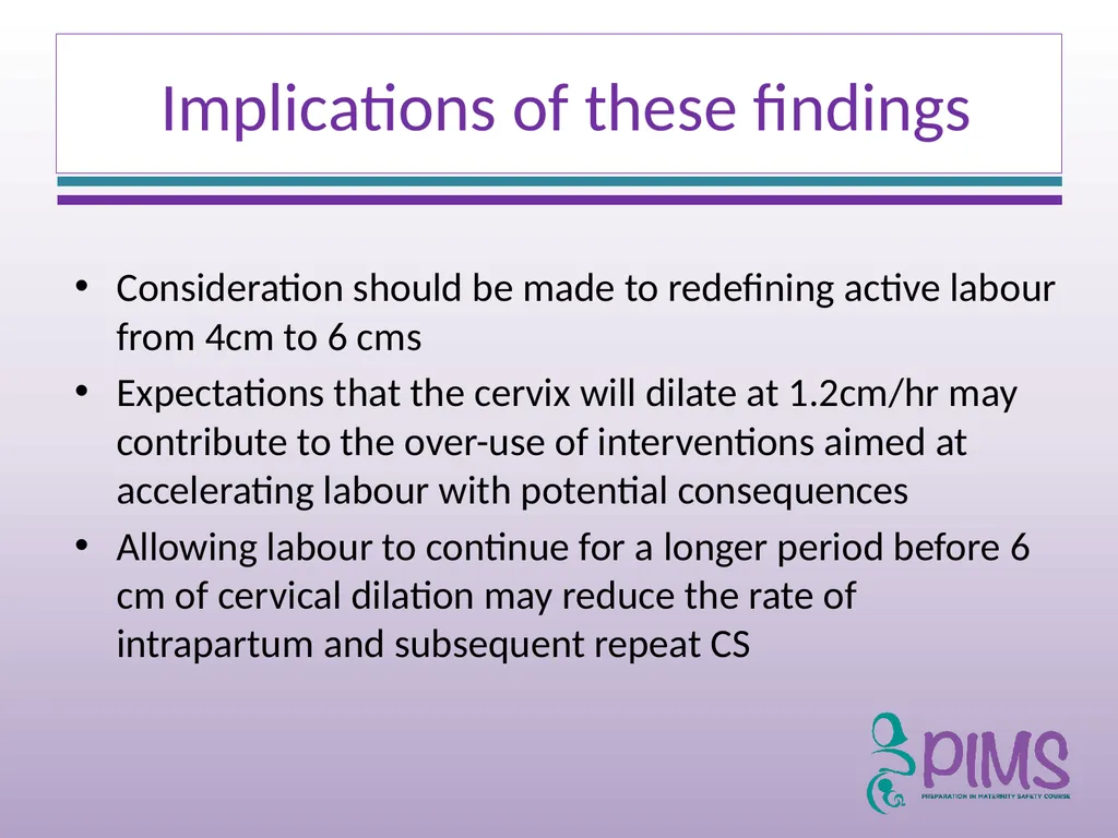 Normal Labour and Birth Objectives Define normal - slide 17 of 35
