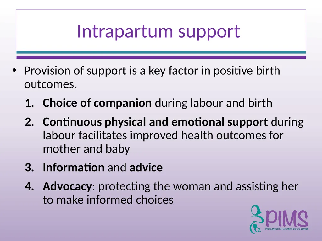 Normal Labour and Birth Objectives Define normal - slide 5 of 35
