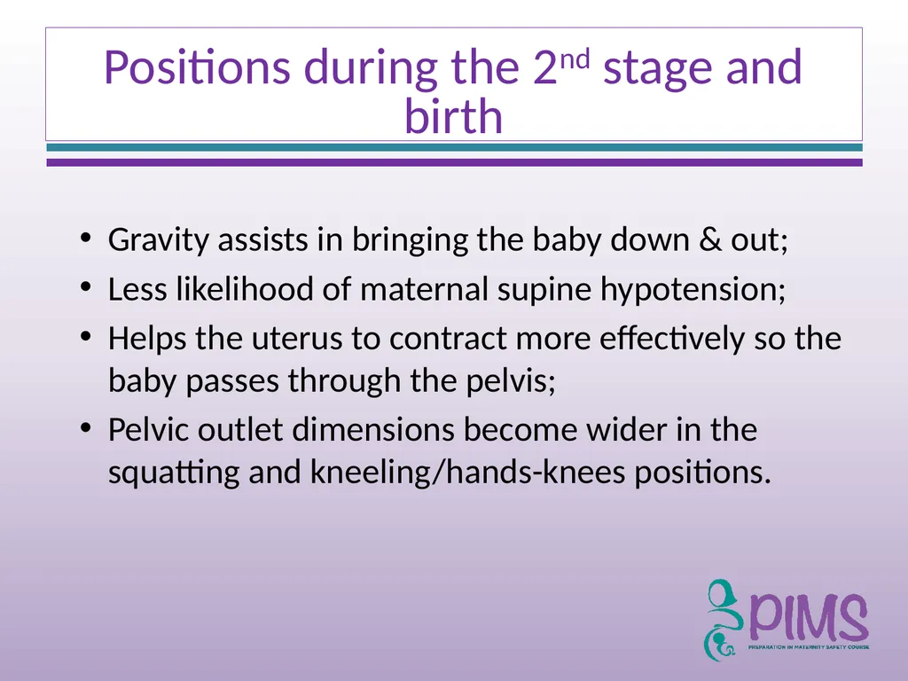 Normal Labour and Birth Objectives Define normal - slide 32 of 35
