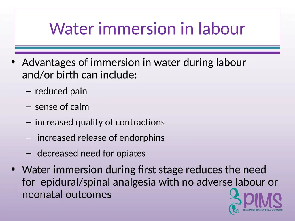 Normal Labour and Birth Objectives Define normal - slide 21 of 35