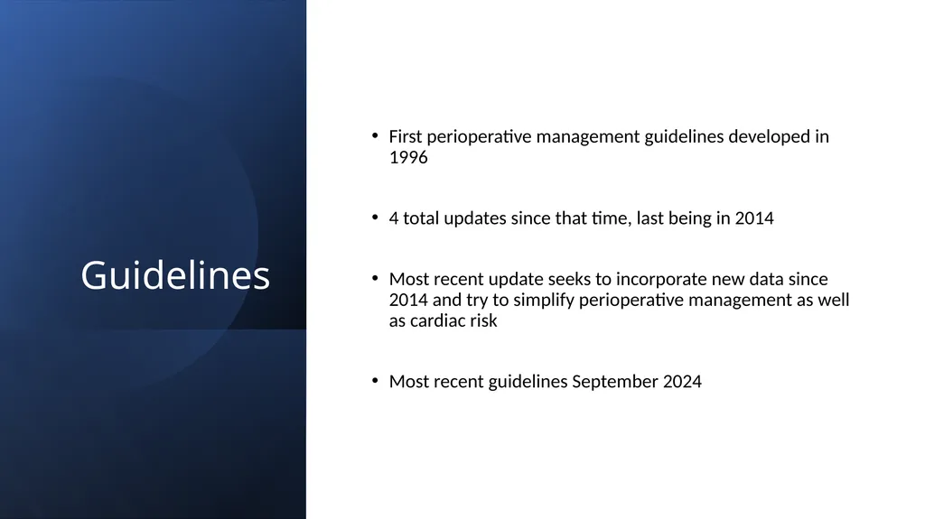 Preoperative cardiovascular risk assessment and - slide 3 of 27