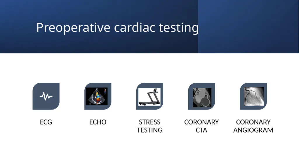 Preoperative cardiovascular risk assessment and - slide 9 of 27