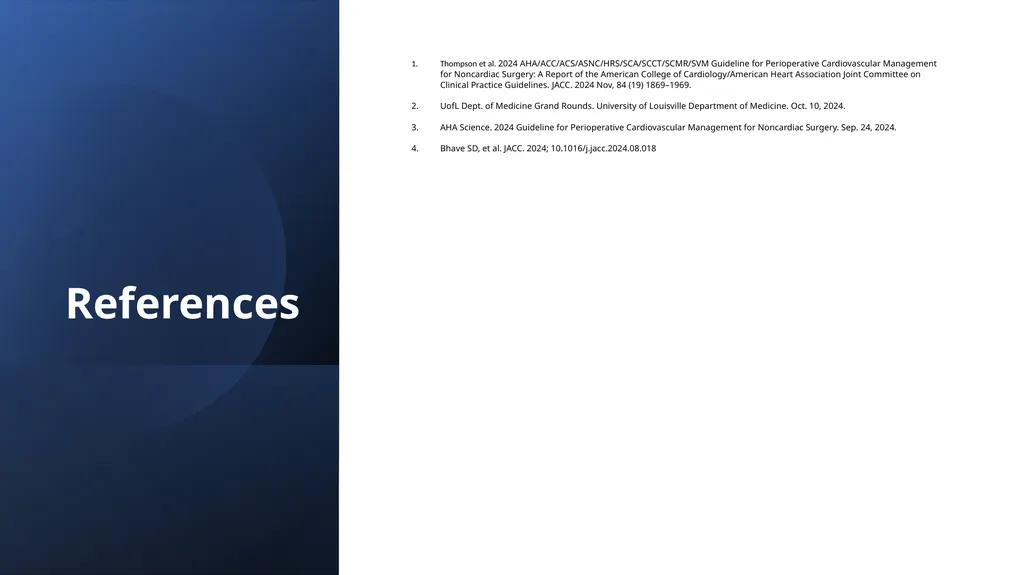Preoperative cardiovascular risk assessment and - slide 25 of 27