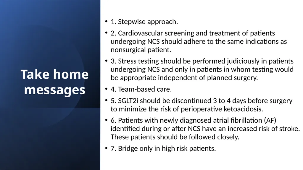 Preoperative cardiovascular risk assessment and - slide 24 of 27