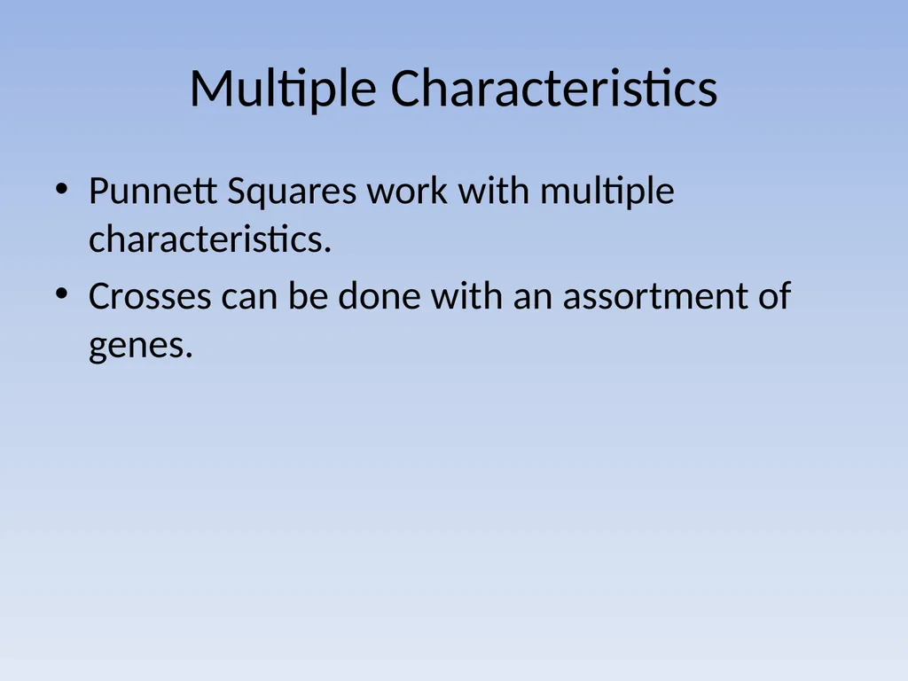 Punnett Squares: Genetic Crosses Making Genetic - slide 17 of 23