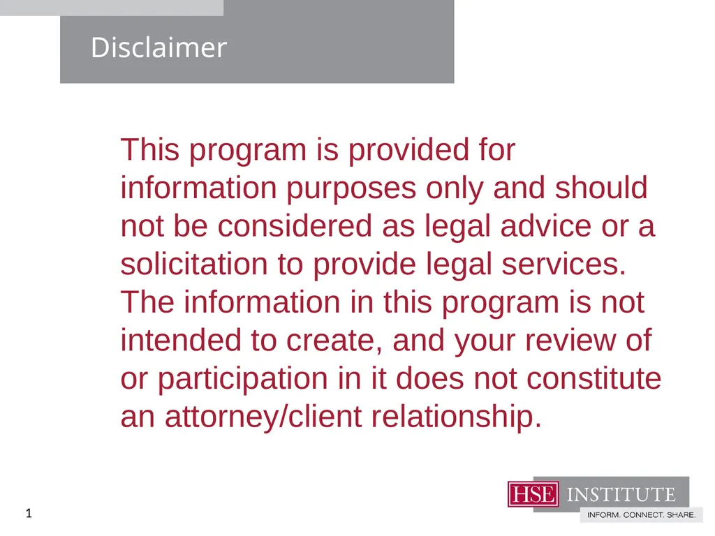 This program is provided for information purposes