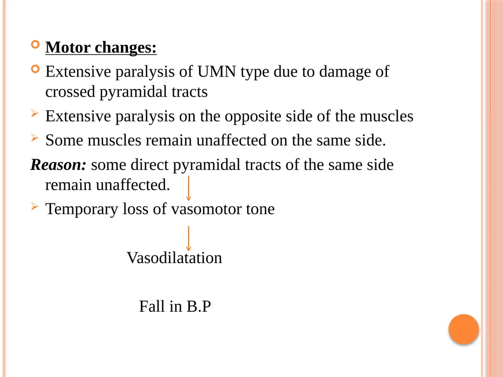 Hemi section of spinal cord - Brown sequard - slide 10 of 19