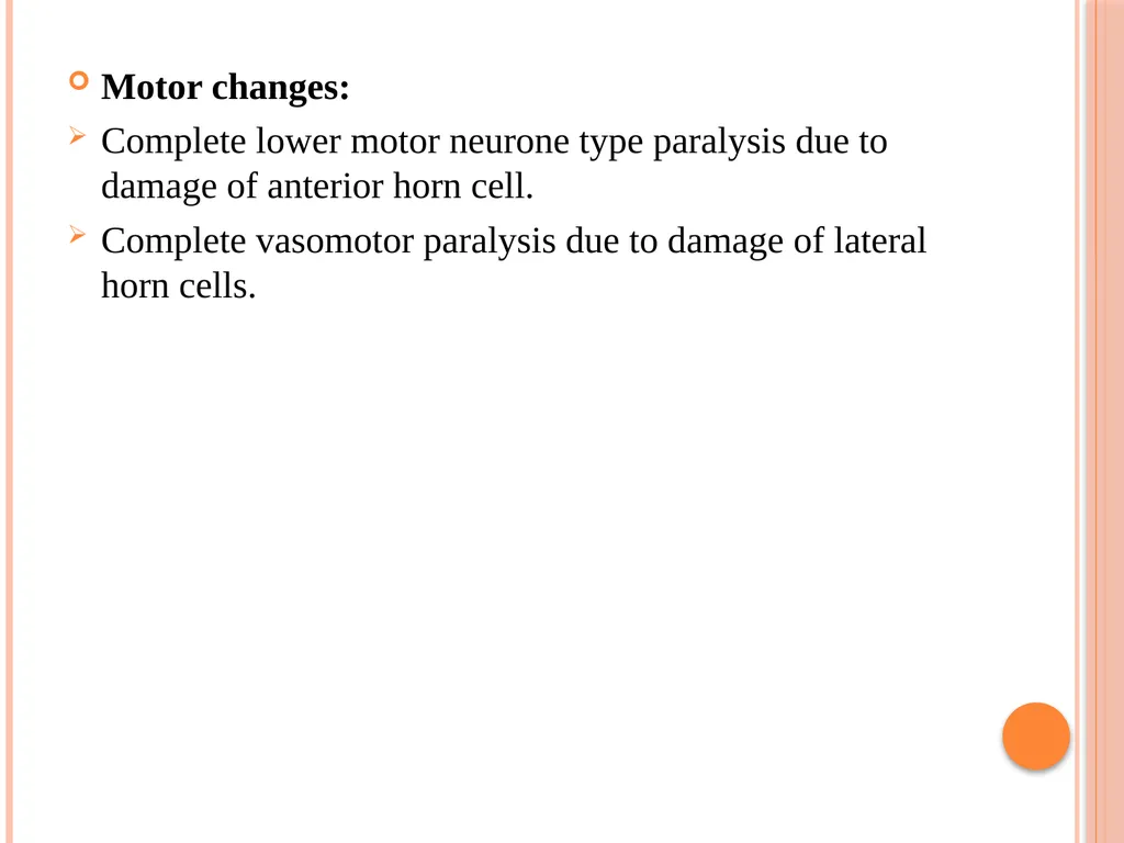 Hemi section of spinal cord - Brown sequard - slide 15 of 19