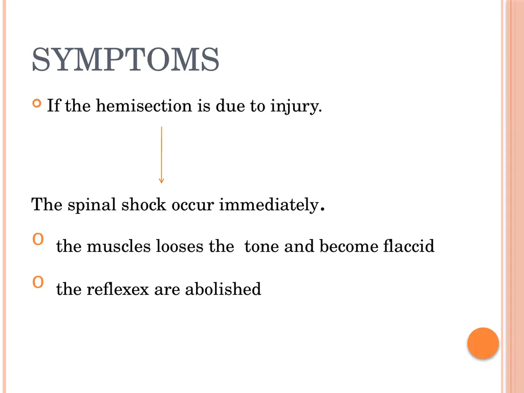 Hemi section of spinal cord - Brown sequard - slide 4 of 19