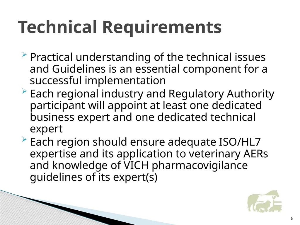 VICH Pharmacovigilance Guidelines Development and - slide 6 of 32