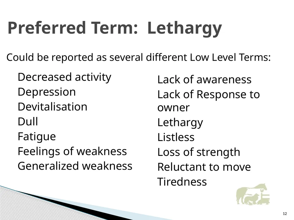VICH Pharmacovigilance Guidelines Development and - slide 12 of 32