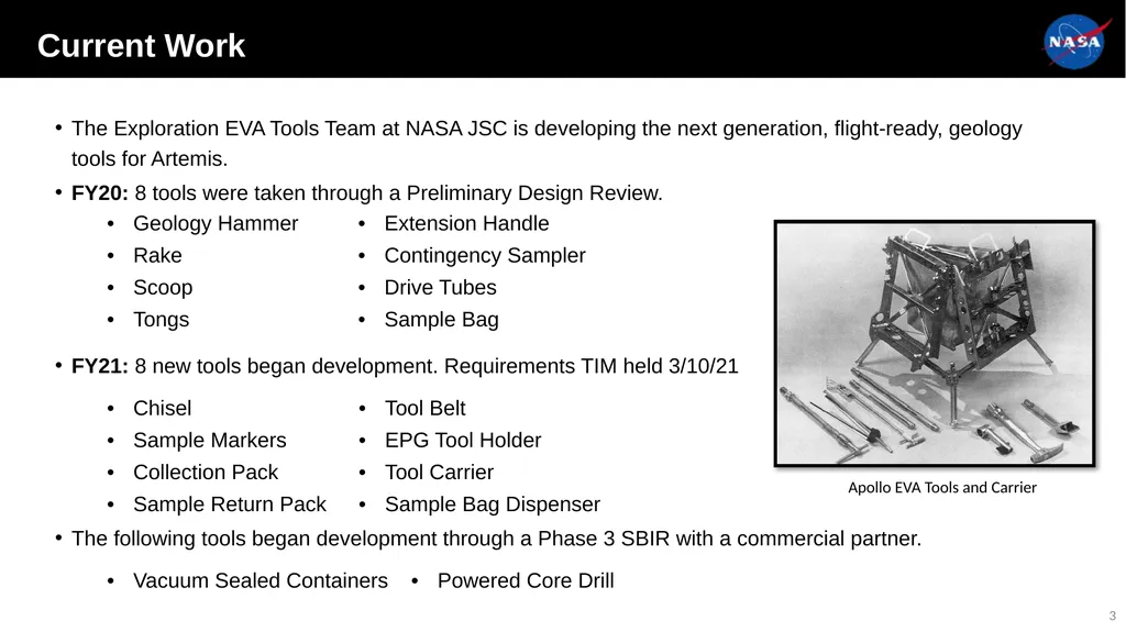 1 Artemis Geology Tools Lunar Surface Science - slide 3 of 12