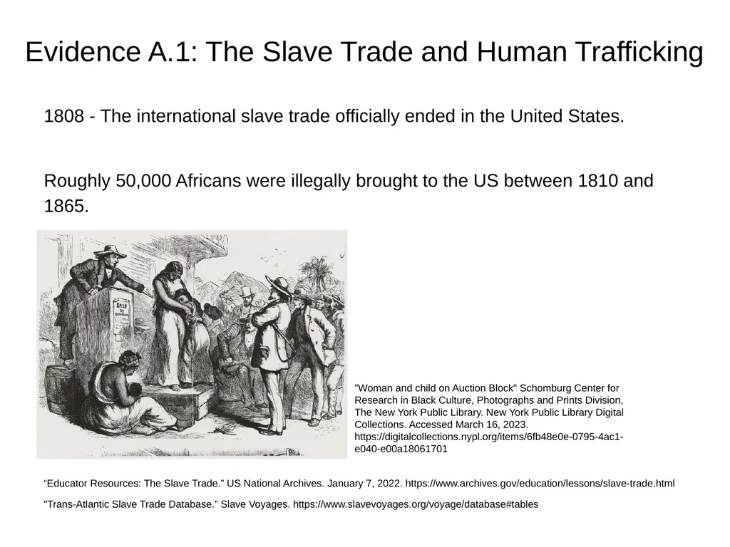 Chattel Slavery: Corroborating Evidence LESSON - slide 5 of 17