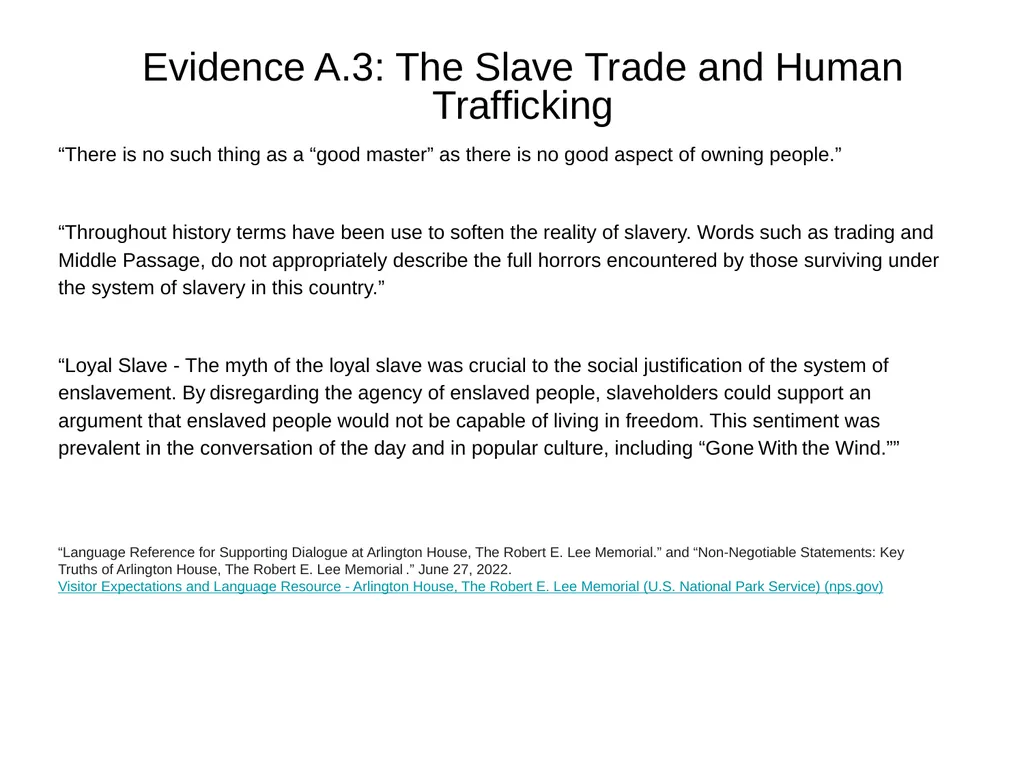 Chattel Slavery: Corroborating Evidence LESSON - slide 7 of 17