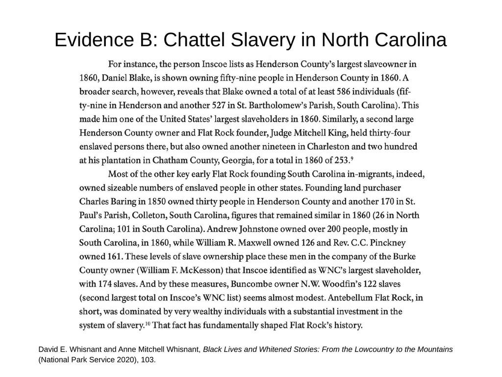 Chattel Slavery: Corroborating Evidence LESSON - slide 10 of 17