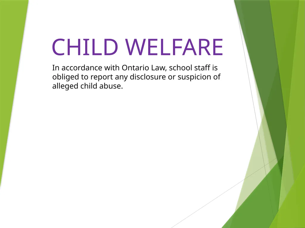 PARENT HANDBOOK 2 Strathgowan Crescent Toronto, - slide 32 of 41