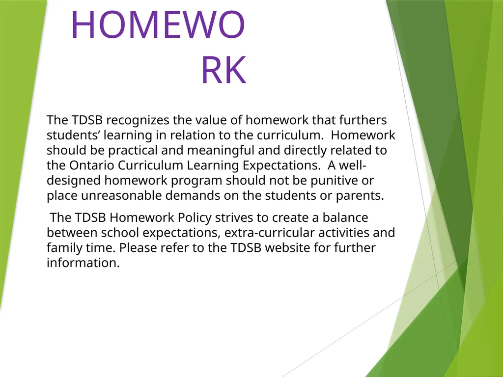 PARENT HANDBOOK 2 Strathgowan Crescent Toronto, - slide 37 of 41